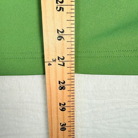 Adidas Green Short Sleeve Polo Shirt Mens Large Climalite Golf Slits bilaterial - Picture 8 of 8